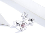 Silver flower earrings nz