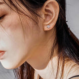 Silver flower earrings nz
