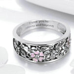 Silver flower femininity ring nz