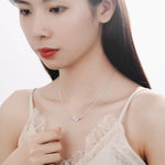 Silver flower necklace nz