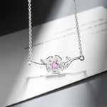 Silver flower necklace nz