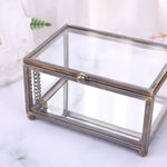 Silver glass jewellery box nz