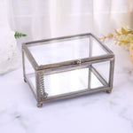 Silver glass jewellery box nz