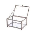 Silver glass jewellery box nz