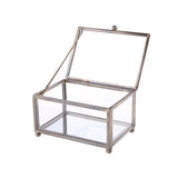 Silver glass jewellery box nz