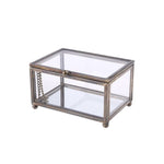 Silver glass jewellery box nz