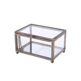 Silver glass jewellery box nz