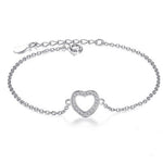 Silver heart bracelet Type nz