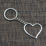 Silver heart keyring nz