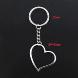 Silver heart keyring nz