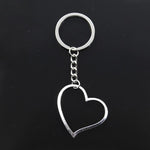 Silver heart keyring nz