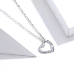 Silver heart necklace nz
