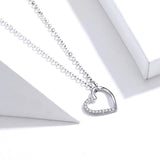 Silver heart necklace nz