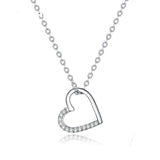 Silver heart necklace nz