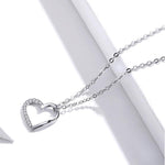 Silver heart necklace nz