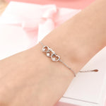Silver Heart Trio Bracelet Type nz