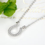 Silver horseshoe necklace nz