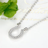 Silver horseshoe necklace nz