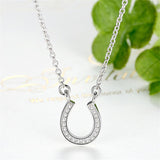 Silver horseshoe necklace nz