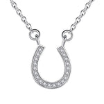 Silver horseshoe necklace nz
