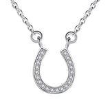 Silver horseshoe necklace nz