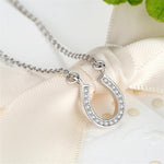Silver horseshoe necklace nz