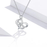Silver infinity heart necklace nz