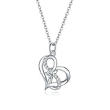 Silver infinity heart necklace nz