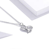 Silver infinity heart necklace nz