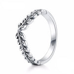 Silver laurel leaf ring 51.9 mm nz