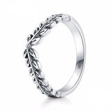 Silver laurel leaf ring 51.9 mm nz