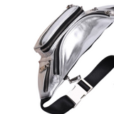 Silver leather bum bag nz