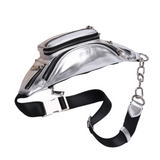 Silver leather bum bag nz