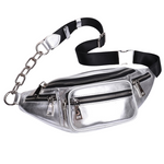 Silver leather bum bag nz