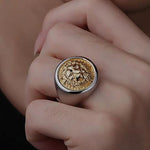 Silver lion head ring nz