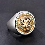 Silver lion head ring nz
