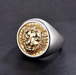 Silver lion head ring nz