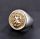 Silver lion head ring nz