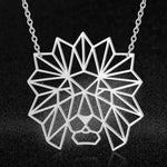 Silver lion necklace women nz