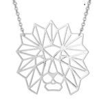 Silver lion necklace women nz