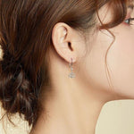 Silver lotus flower earrings nz