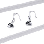 Silver lotus flower earrings nz