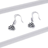 Silver lotus flower earrings nz