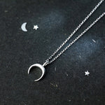Silver moon necklace nz