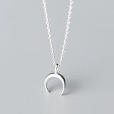 Silver moon necklace nz