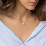 Silver Necklace with Pearl nz