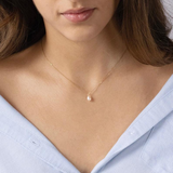 Silver Necklace with Pearl nz