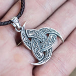 Silver Odin Horns Pendant nz