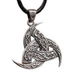 Silver Odin Horns Pendant nz