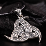 Silver Odin Horns Pendant nz
